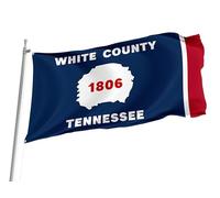 Drapeaux De Jardin Comté De White, Tennessee Treer Drapeau Décorations Bannière Extérieure Résiste Aux Intempéries Drapeau Extérieur Pour Balcon Fête Jardinage M