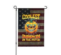 Drapeaux De Jardin Coolest Pumpkin In The Patch Premium Treer Drapeau Résiste Aux Intempéries Garden Flag Pour Ferme Jardinage M
