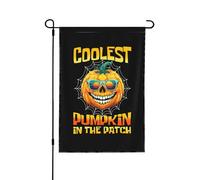 Drapeaux De Jardin Coolest Pumpkin In The Patch Toutes Les Saisons Drapeau Extérieur Premium Pelouse Drapeaux Pour Patio Ferme S