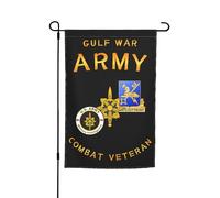 Drapeaux De Jardin Corps Du Renseignement Militaire, Vétéran De La Guerre Du Golfe Drapeau Fierté Durable Bannières Extérieure Résistant Bannière Jardins Pour Fête Festivals Défilé 30X45CM