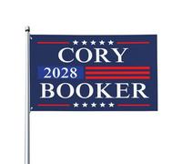 Drapeaux De Jardin Cory Booker Candidat À La Présidence En 2028 Drapeaus Décoratif Decoration Bannières Extérieure Résistant Bannière Jardins Pour Festivals Défilé Balcon 90X150Cm
