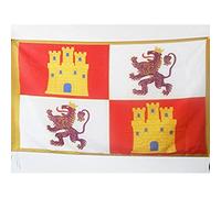 Drapeaux De Jardin Couronne De Castille 1230-1715 Royaume De Castille Treer Drapeau Bannière Extérieure Toutes Les Saisons Pour Balcon Fête Patio 90X150 Cm