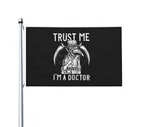 Drapeaux De Jardin Croyez-Moi, Je Suis Médecin, Un Médecin De La Peste Médiévale. Bannières Extérieure Imperméabiliser Bannière De Cour Pour Décoration Pelouse Festivals 90X150 CM