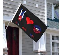 Drapeaux De Jardin Cuba Cubains Paix Haïti Haïtien Bannière Jardins Couleurs Vives Drapeau Fierté Durable Drapeaus Décoratif Pour Balcon Défilé Festivals 90X152CM