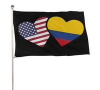 Drapeaux De Jardin Cœur De Colombie Des États-Unis Bannière Extérieure Premium Drapeau Extérieur Toutes Les Saisons Pelouse Drapeaux Pour Balcon Fête Célébrations M