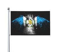 Drapeaux De Jardin D'Amérique Centrale Du Guatemala Drapeaus Décoratif Imperméabiliser Bannière Jardins Decoration Bannières Extérieure Pour Défilé Festivals Balcon 90X150CM