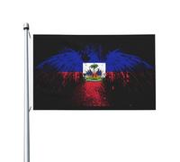 Drapeaux De Jardin D'Amérique Centrale Haïtien Drapeau Fierté Durable Bannières Extérieure Résistant Bannière Jardins Pour Festivals Défilé Balcon 90X150CM