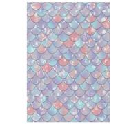 Drapeaux de jardin d'automne à imprimé animal double face - Sirène pastel - Rose ombré - Décoration d'automne pour la maison - 71,1 x 101,6 cm