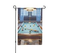 Drapeaux de jardin de 30,5 x 45,7 cm, drapeau de bienvenue vertical double face, drapeaux de billard d'hiver pour l'extérieur et l'extérieur, drapeau décoratif pour décoration de cour de vacances