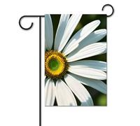 Drapeaux de jardin de 30,5 x 45,7 cm - Drapeau de jardin d'hiver double face - Drapeau décoratif d'extérieur - Marguerite - Drapeau vertical d'extérieur pour toutes les saisons