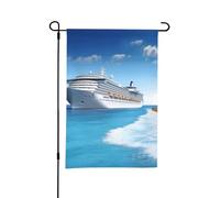 Drapeaux de jardin de 30,5 x 45,7 cm - Drapeau vertical double face - Drapeau de bienvenue en bord de mer pour l'hiver - Drapeau décoratif pour l'extérieur - Pour décoration de cour de vacances