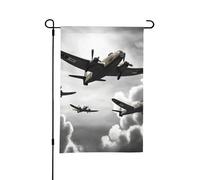 Drapeaux de jardin de 30,5 x 45,7 cm - Drapeau vertical double face - Drapeaux de bienvenue d'hiver de la guerre mondiale pour l'extérieur - Drapeau décoratif pour décoration de cour de vacances