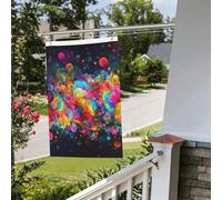 Drapeaux de jardin de 6,1 x 0,9 m pour l'extérieur - Bannière amusante - Beau drapeau coloré - Drapeau de jardin imprimé double face - Bannières de bienvenue pour la maison, la pelouse, la décoration