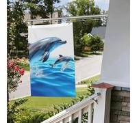 Drapeaux de jardin de 6 x 0,9 m pour l'extérieur - Bannière amusante unique en 3D - Drapeau de jardin imprimé double face - Bannières de bienvenue pour la maison, la pelouse, la décoration d'intérieur