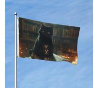 Drapeaux de jardin de 7,6 x 12,7 cm pour l'extérieur - Carnet de notes mystérieux pour Halloween - Drapeau double face pour chambre à coucher et intérieur - Drapeaux légers de cour et de bateau pour