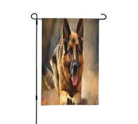 Drapeaux de jardin de bergers allemands pour l'extérieur, parfaits pour les décorations de cour de Pâques et la décoration printanière extérieure