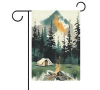 Drapeaux de jardin de camping nature sauvage 30,5 x 45,7 cm double face drapeau extérieur drapeau d'été drapeau floral bienvenue drapeaux de jardin saisonniers décorations de vacances