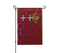 Drapeaux De Jardin De La Cité Libre Bannière Jardins Durable Bannières Extérieure Résistant Drapeaus Décoratif Pour Festivals Fête Défilé 30X45CM