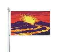 Drapeaux De Jardin De La Lave Jaillit D'Un Volcan Actif À Hawaï. Garden Flag Toutes Les Saisons Bannière Extérieure Décorations Drapeau Extérieur Pour Célébrations Ferme S