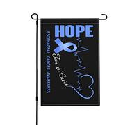 Drapeaux de jardin de sensibilisation au cancer de l'œsophage Hope For A Cure, drapeau de jardin double face de 12x18 pouces, drapeaux décoratifs de maison, de pelouse, de patio, de vacances, de saiso