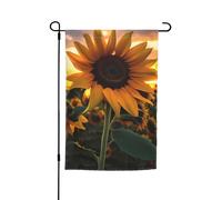 Drapeaux de jardin de tournesol de ferme pour l'extérieur - 30,5 x 45,7 cm - Drapeau de jardin saisonnier double face avec œillets - Drapeau d'extérieur pour décoration de maison - Toile de fond pour