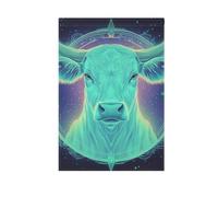 Drapeaux de jardin de vacances de tarot de vache pour l'extérieur bannière de Thanksgiving pour décoration de jardin 28 x 40 cm double face