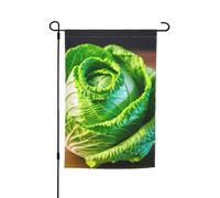 Drapeaux de jardin de vacances imprimés chou lumineux, 30,5 x 45,7 cm, drapeau toutes saisons, décoration de cour extérieure pour patios