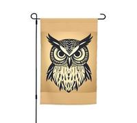 Drapeaux de jardin de vacances imprimés hiboux mignons 30,5 x 45,7 cm toutes saisons drapeau extérieur cour décoration pour patios