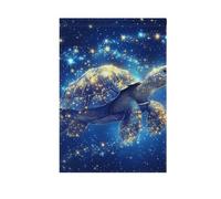 Drapeaux de jardin décoratifs amusants en forme de tortue africaine Sulcata - Bannières pour décoration de jardin - 28 x 40 cm - Double face