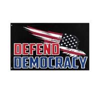 Drapeaux De Jardin Défendre La Démocratie Pelouse Drapeaux Toutes Les Saisons Treer Drapeau Pour Ferme Célébrations Balcon Fête 90X150 Cm