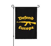 Drapeaux De Jardin Défendre L'Europe Drapeau Fierté Decoration Drapeaus Décoratif Résistant Bannières Extérieure Pour Fête Défilé Balcon 90X150Cm
