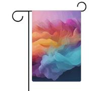 Drapeaux de jardin dégradés de couleur 30,5 x 45,7 cm, drapeau extérieur double face, drapeau de cour d'été, drapeau floral de bienvenue, drapeaux de jardin saisonniers, décorations de vacances