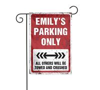 Drapeaux de jardin d'été double face Emily Parking Only Drapeau de jardin Drapeau d'été Drapeau de jardin Maison Sweet Home