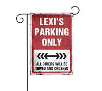 Drapeaux de jardin d'été double face Lexi's Parking Only Drapeau de jardin Drapeau d'été Drapeau de jardin Maison Sweet Home
