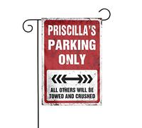 Drapeaux de jardin d'été double face Priscilla'S Parking Only Drapeau de jardin Drapeau de cour d'été Drapeau Maison Sweet Home Jardin Drapeau