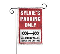 Drapeaux de jardin d'été double face Sylvie's Parking Only Drapeau de jardin Drapeau de cour d'été Drapeau Maison Sweet Home Jardin Drapeau