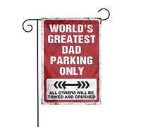 Drapeaux de jardin d'été double face World's Greatest Dad Parking Only Drapeau de jardin Drapeau d'été Drapeau de jardin Maison Sweet Home
