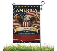 Drapeaux De Jardin D'extérieur - Bannière Du 4 Juillet Décorations Patriotiques - Drapeaux De Jardin Américains Patriotiques 4 Juillet - Pour, Pelouse, Extérieur, Le Balcon, L'Arrière-cour, Por