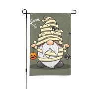 Drapeaux de jardin d'Halloween pour extérieur 30,5 x 45,7 cm - Drapeau doux d'Halloween Happy Old Man D pour chambre à coucher, intérieur, drapeaux de cour double face pour décorations d'Halloween