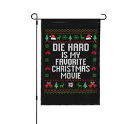 Drapeaux de jardin « Die Hards » : mes préférés pour Noël ! Petits drapeaux de jardin 12x18, bannière décorative double face pour l'été