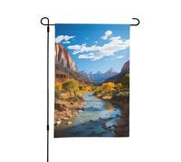Drapeaux de jardin double face 30 x 45 cm - Drapeau de bienvenue saisonnier - Drapeau d'extérieur - Parc national de Zion - Petit drapeau de jardin pour printemps et été - Petits drapeaux pour