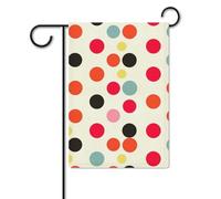 Drapeaux de jardin double face 30 x 45 cm, petits drapeaux à pois pour l'extérieur, décorations printanières et saisonnières pour toutes les saisons.