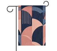 Drapeaux de jardin double face 31 x 46 cm - Petits drapeaux de cour pour l'extérieur - Lignes de couleur - Drapeau de jardin d'été en toile de jute - Drapeau de bienvenue pour décoration extérieure
