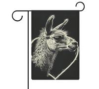 Drapeaux de jardin double face en forme de cœur de lame pour l'extérieur, idéal pour les décorations de mariage, d'anniversaire et de fête en plein air, 12,6 pouces × 18,5 pouces