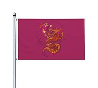 Drapeaux De Jardin Dragon Mignon Treer Drapeau Toutes Les Saisons Drapeau Extérieur Pour Célébrations Patio Balcon Fête 90X150 CM