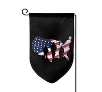 Drapeaux De Jardin Drapeau Américain Du Soldat Patriotique Résiste Aux Intempéries Garden Flag Décorations Pelouse Drapeaux Pour Balcon Fête Célébrations 30X45Cm