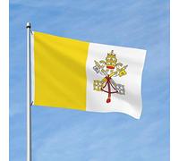 Drapeaux De Jardin Drapeau De La Cité Du Vatican Drapeau Fierté Decoration Bannière Jardins Imperméabiliser Drapeaus Décoratif Pour Fête Défilé Balcon 90X152CM