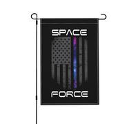 Drapeaux De Jardin Drapeau De La Force Spatiale Des États-Unis Décorations Garden Flag Coupe-Vent Et Étancheune Drapeau Extérieur Pour Balcon Fête Célébrations 30X45Cm