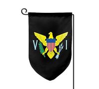 Drapeaux De Jardin Drapeau National Des Îles Vierges Américaines Résiste Aux Intempéries Drapeau Extérieur Toutes Les Saisons Bannière Extérieure Pour Célébrations Patio 30X45Cm