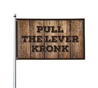 Drapeaux de jardin drôles tirez le levier Kronk drapeaux pour dortoirs Lake House Decor (taille : 30 x 45 cm)